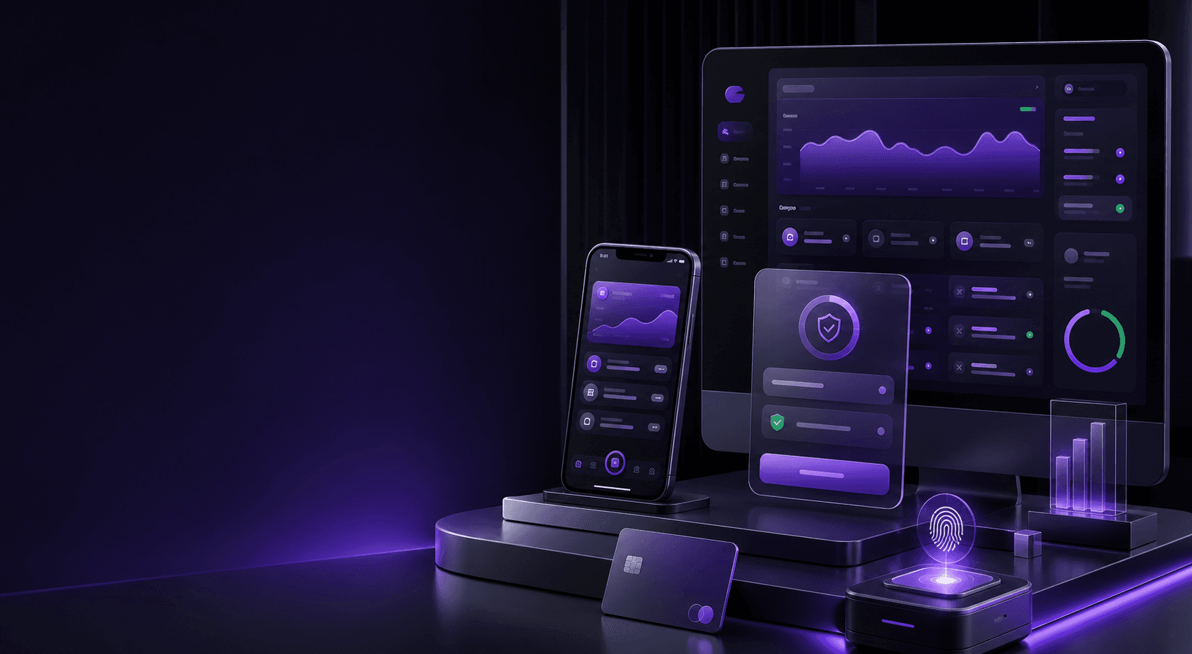 Premium ForgePay fintech dashboard visual